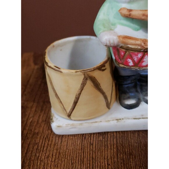 Vintage J.S.N.Y. Porcelain Ceramic Little Drummer Child with Dog Figurine Taiwan - Picture 5 of 15